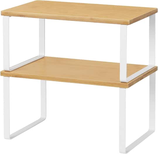 Bamboo Kitchen Cabinet & Counter Shelf Organizer